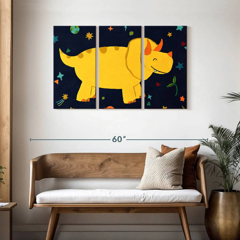 Starry Dinos II, 28" H x 45" W