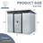 Spacious 8ft X 6ft Outdoor Metal Storage - Maximize Garden, Lawn Space Shed With Material-117994356