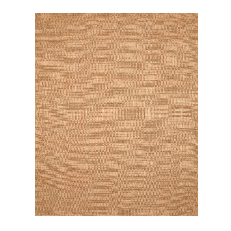 Beautiful Trellis Orange Hand Tufted Wool Transitional Area Rug, Rectangle 5' x 8'