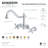 Kingston Brass Heritage Two-Handle 3-Hole Wall Mount Roman Tub Faucet-33092088