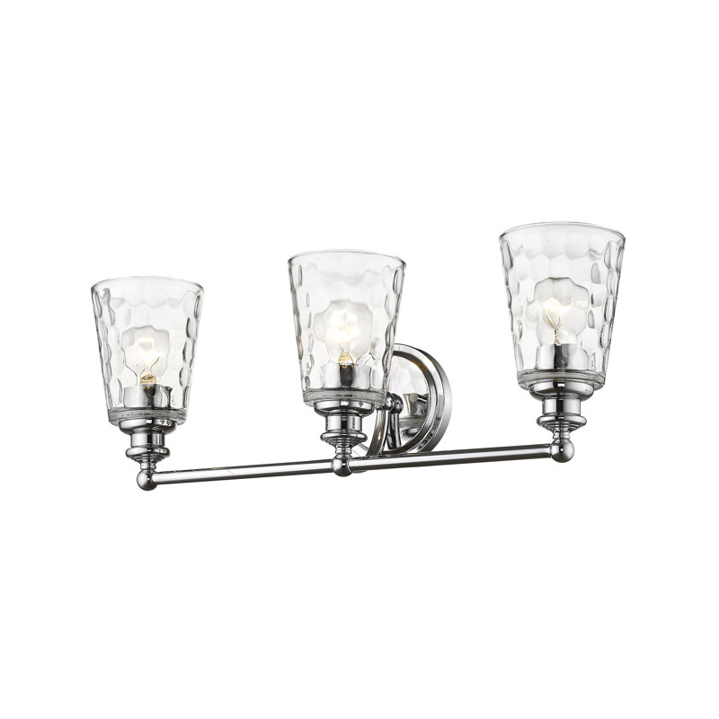 Éclairage de salle de bain à intensité variable 3 lumières Fantine, Chrome