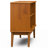 Draper 30"H Solid Wood Mid-Century Modern Low Bookshelf with Tapered Legs and Wide Open Shelves-1459703552