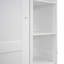 Lit escamotable double pleine grandeur avec tablettes et lumières DEL, blanc
