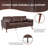 Jaidenn 78'' PU Leather Couch-242553683