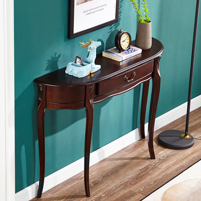 Console en bois massif noyer