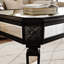 Table basse en argent et noir