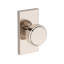 Vashon Full Dummy Knob with Contemporary 5in Rose in Matte Black-789084806