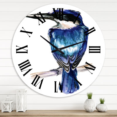Style Martin-pêcheur - horloge murale traditionnelle