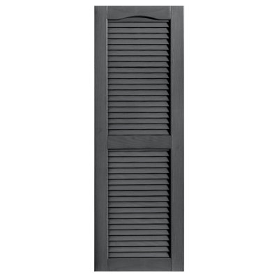 Cathedral Top Custom Open Louver Shutters Pair