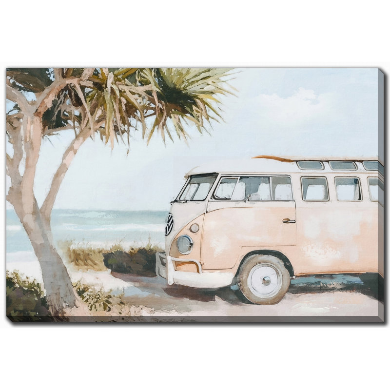 Art mural toile sur la plage
