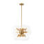 12 - Light Clear Glass Globe Sputnik Sphere Chandelier