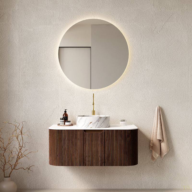 Meuble-lavabo de salle de bain 36 po avec lavabo, lavabo mural 36 po, 36"