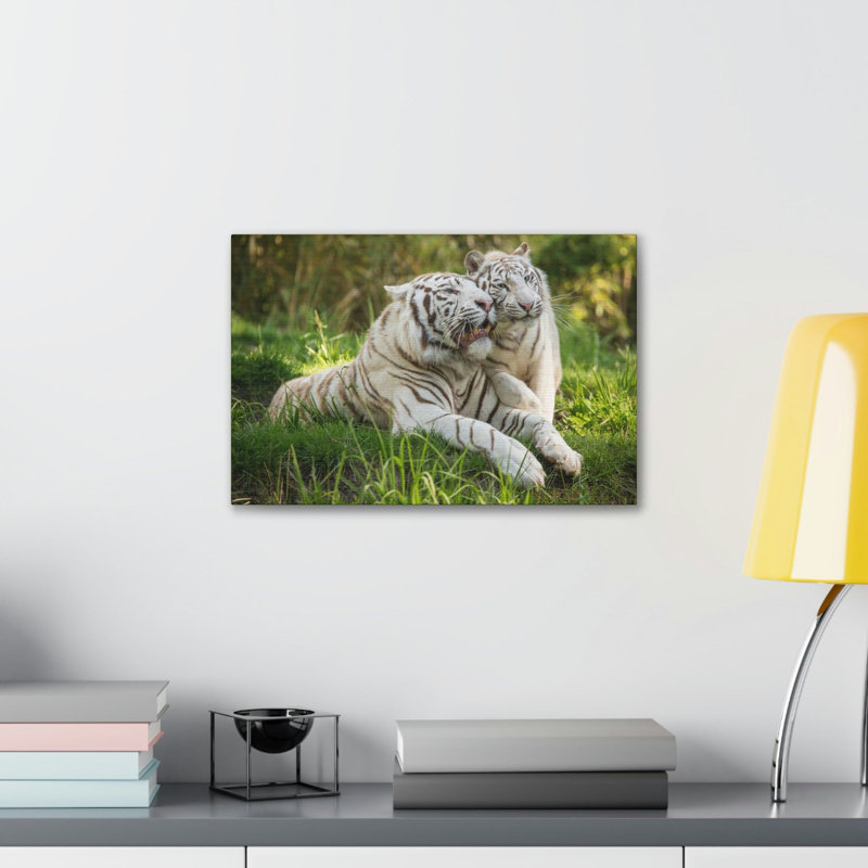 Couple de tigres, art mural, reproduction de couple de tigres, H 11 po x l 14 po