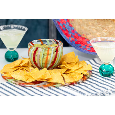 Ivy Bronx Mischele Glass Platter