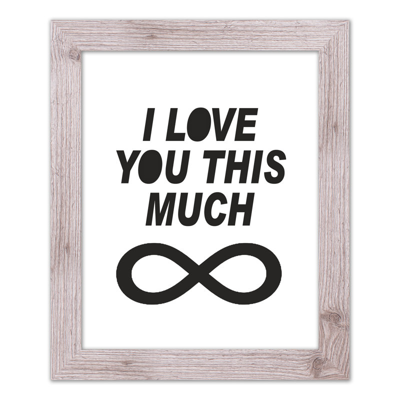 «Love this beaucoup mains», art encadré, H 20 po x l 16 po x P 0,75 po, Cadre blanc