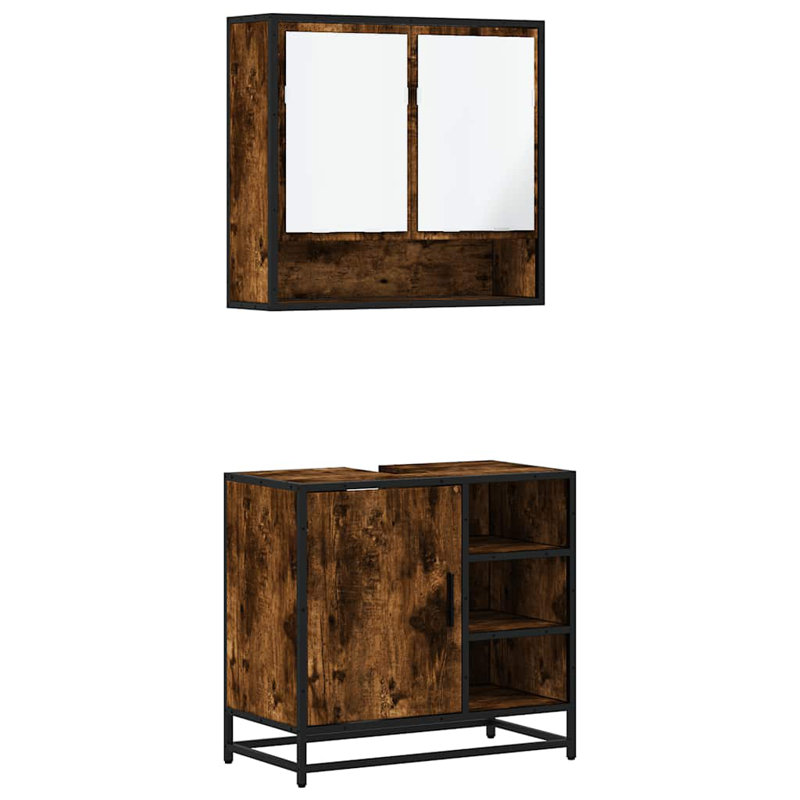 Seweta Bathroom Furniture Suite, Rustric Brown