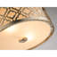Distressed Silver Flush Ceiling Mount 2 Light Lighting Fixture