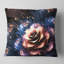 Fleur fractale orange et bleu - coussin à imprimé floral-30057904-30057908