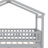 Wooden House Bed with Trundle-126131861-126131857