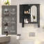 Armoire à pharmacie à double porte 22 * 27 po avec porte-serviettes en métal-273296587