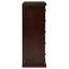 Commode haute Umer, 6 tiroirs, base plinthe, bois brun cappuccino-129099798