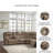 Jaydene Faux Leather Power Reclining L-Shaped Sectional-90630279