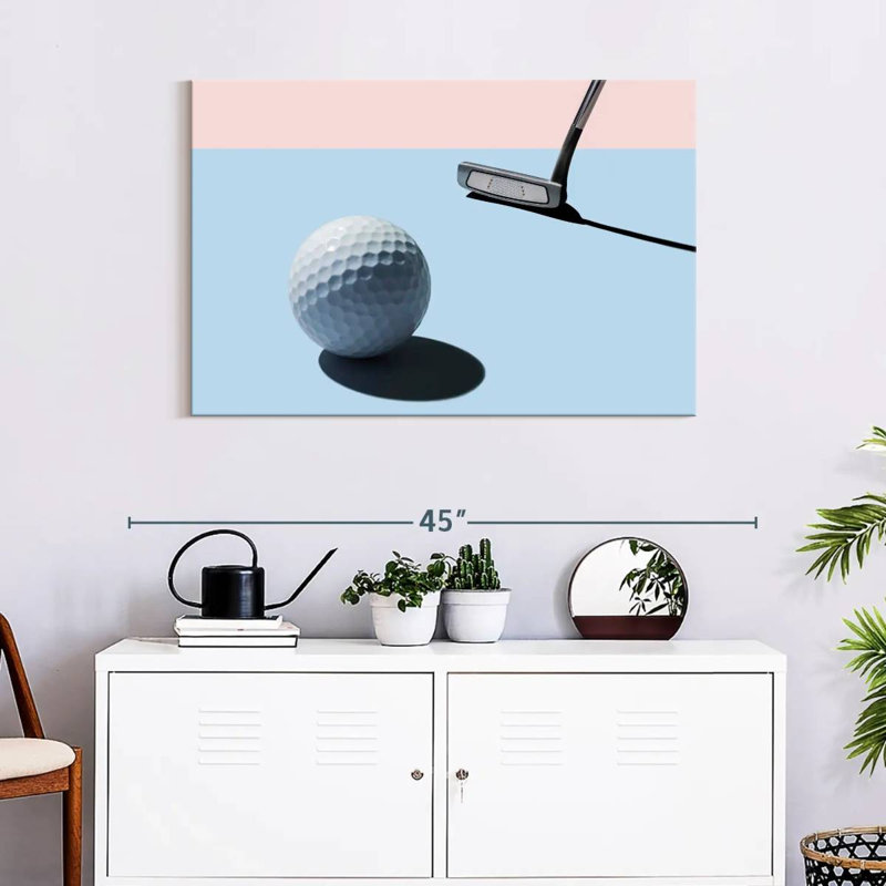 Sireci Golf Club And Ball, 24" H x 36" W