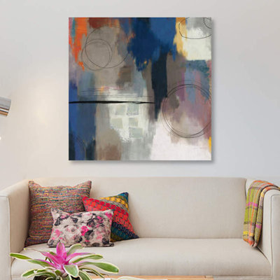 « indigo touch ii », impression sur toile