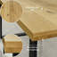 Dellaposta Oak Solid Wood Dining Table-929128979-929128981