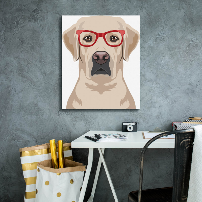 «Labrador Retriever portant des lunettes de hipster» par les affiliés Furbaby