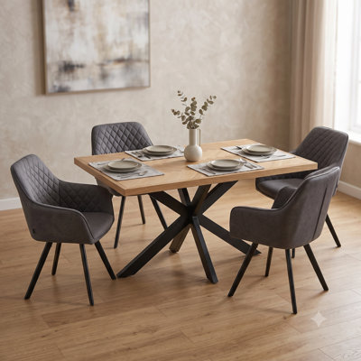 4 -Person Mango Solid Wood Dining Set
