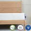 Matelas en mousse viscoélastique gélifiée 8 pouces, thé vert et matelas gélifié par Rainlex-1240414374
