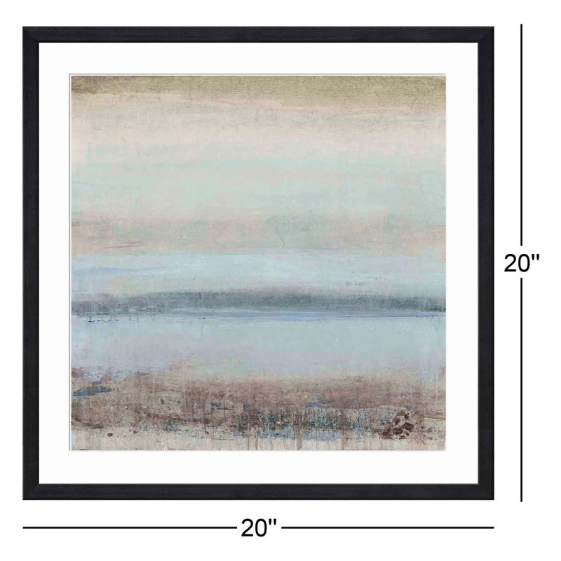 Tranquility I by Timothy O' Toole - Single Picture Frame Painting, Black, 20"H x 20"W