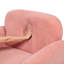 Élégant et minimaliste canapé-lit simple en molleton avec accoudoirs et coussin-1577911281