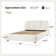 Silvana Modern Upholstered Platform Bed with Built-In Sensor Lighting and Solid Wood Legs