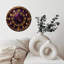 Horloge rétro mauve