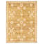 Tapis unique en laine noué à la main Oushak olive de style nouvel âge de 18 pi 4 po x 5 pi 9 po