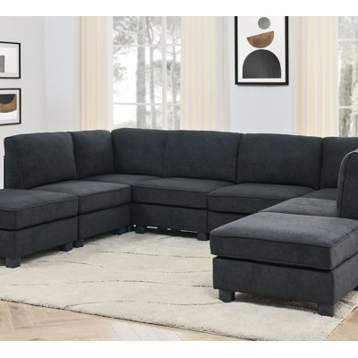 Polyester Upholstered Modular Sectional