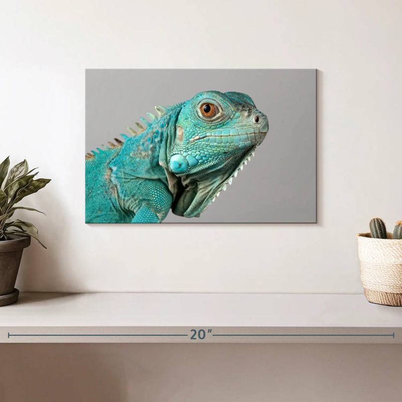 Brampt Blue Iguana, 8" H x 12" W