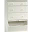 Commode 3 tiroirs, finition blanche