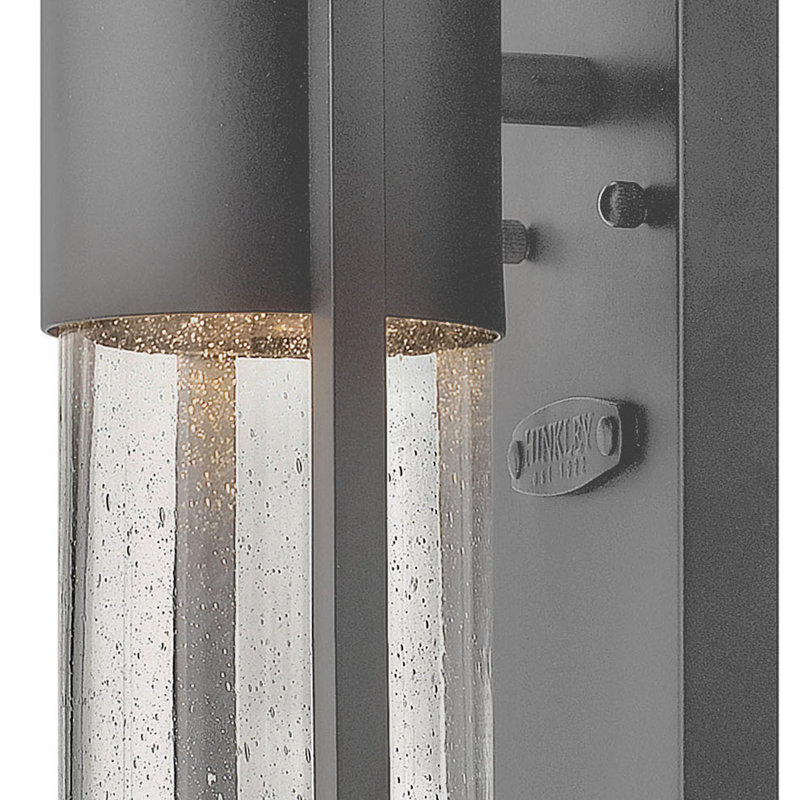 Applique murale d'extérieur 1 lumière Shelter, Hematite