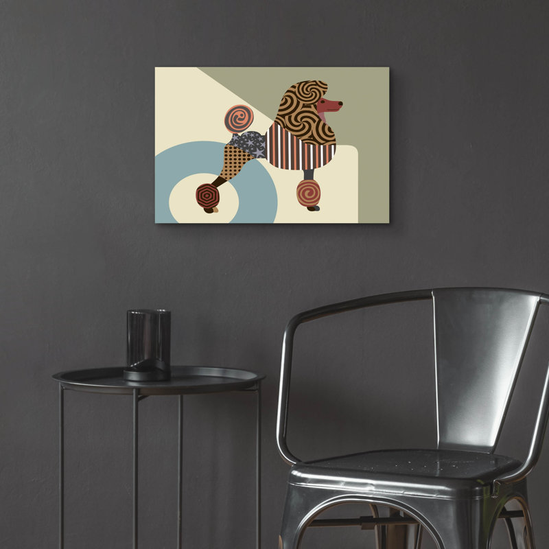 «Poodle Dog» par Lanre Adefioyue, H 16 po x l 24 po x P 0,2 po