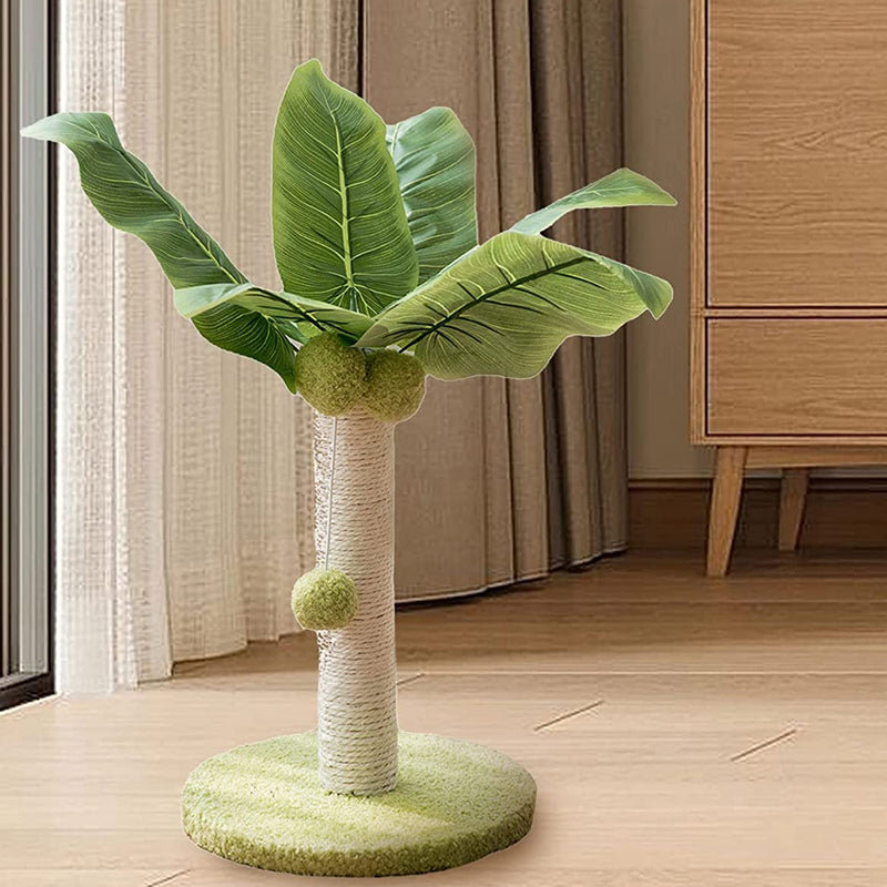 Scratching Post, Green, 14.96" H x 11.81" W x 11.81" D
