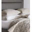 Couvre-lit en mélange de coton à motif géométrique Harper Ivoire-40748797