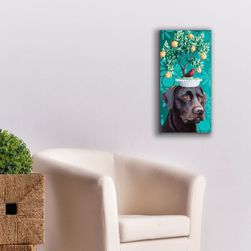  «Chocolate Boi» par Heather Gauthier, art mural sur toile, 12 po x 24 po