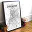 Chiang Mai City Map - Unframed Graphic Art Print on Paper-1767297387-1767297398