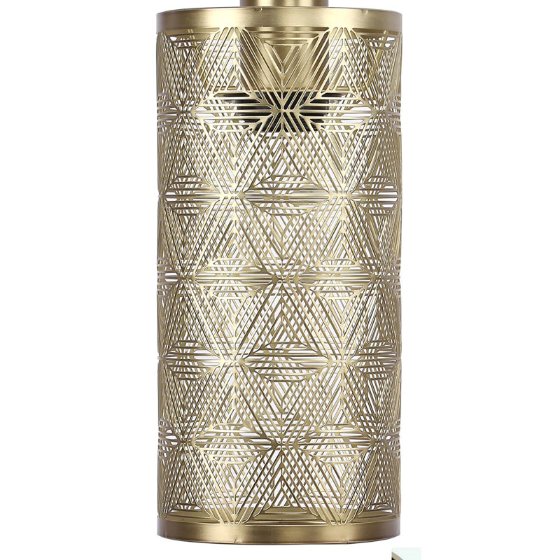 Felten Metal Table Lamp, Plated Gold
