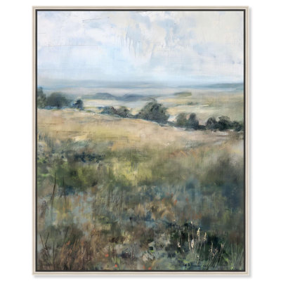 Rolling Green Canvas Vintage Farmhouse by Art Remedy