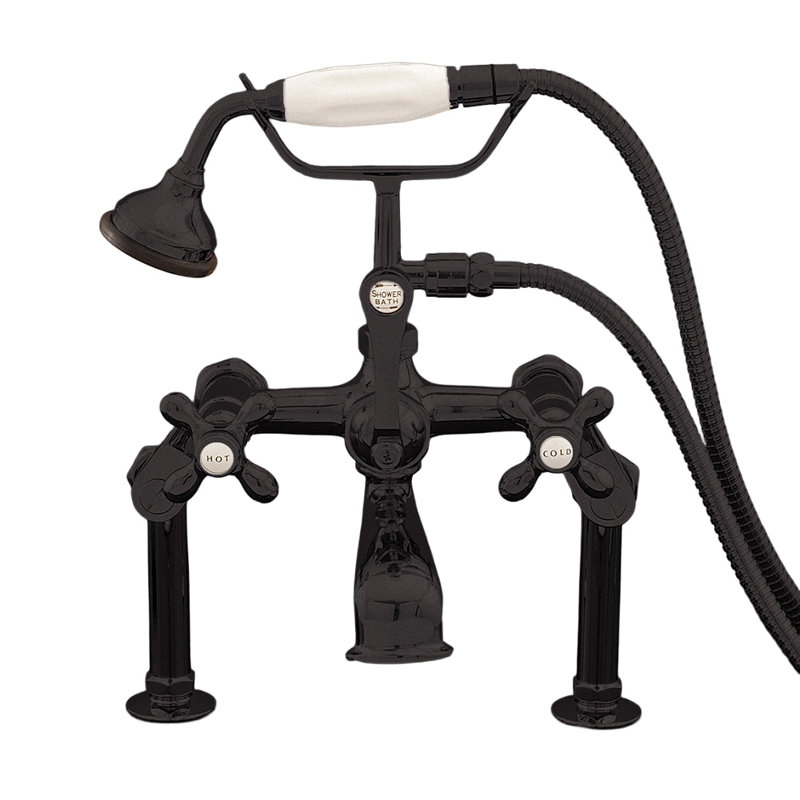 Deck Mount Telephone Faucet Variable, Unlacquered Oil Rubbed Bronze
