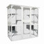 Cage à chat en bois blanc